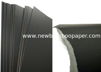 China Good folding strength thick cardboard sheets paper single side black chip board supplier